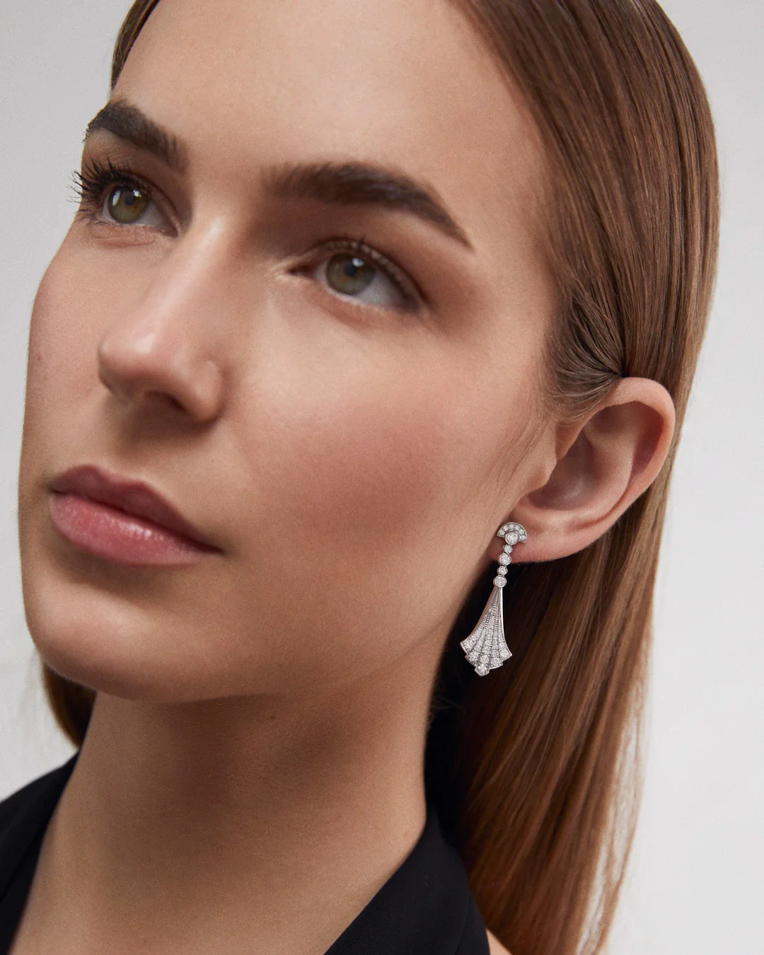 Pendientes Louise de Diamantes en Oro Blanco de 18 Kt - Image 2