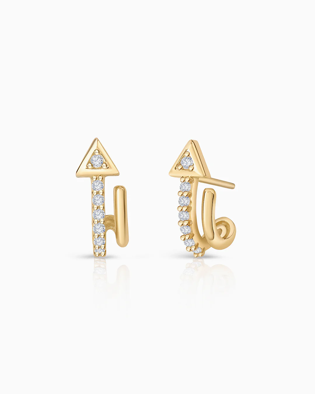 Pendientes Lurte de Diamantes en Oro Amarillo de 18 Kt