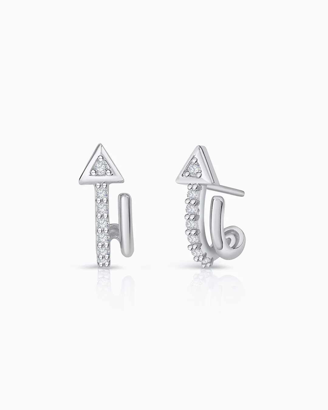 Pendientes Lurte de Diamantes en Oro Blanco de 18 Kt