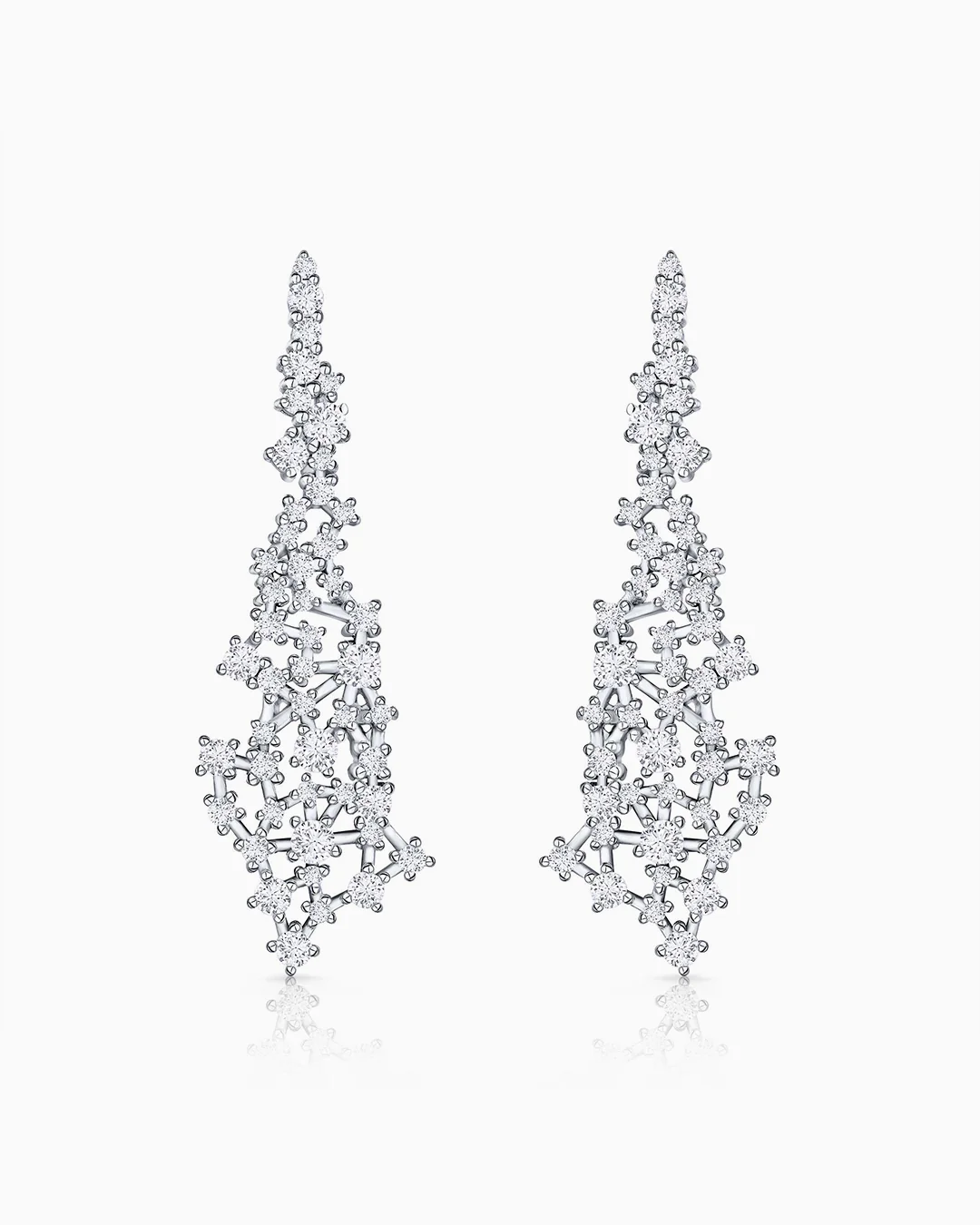 Pendientes Luz de Luna Diamonds en Oro Blanco de 18 Kt