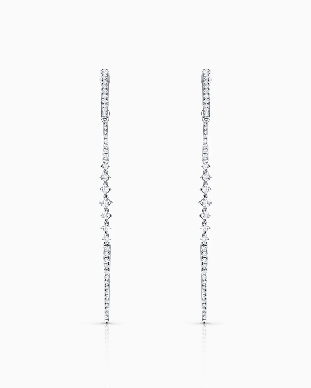 Pendientes Lynn de Diamantes en Oro Blanco de 18 Kt - Image 3
