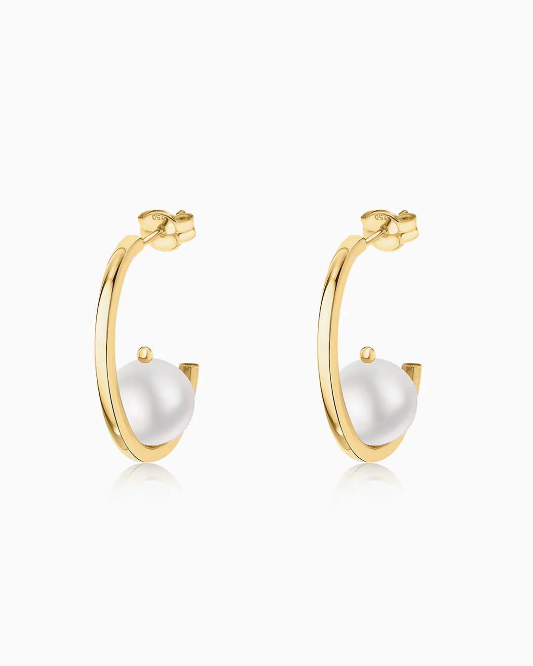 Pendientes Medio Aro Mabi Blet en Oro Amarillo de 18 Kt - Image 3