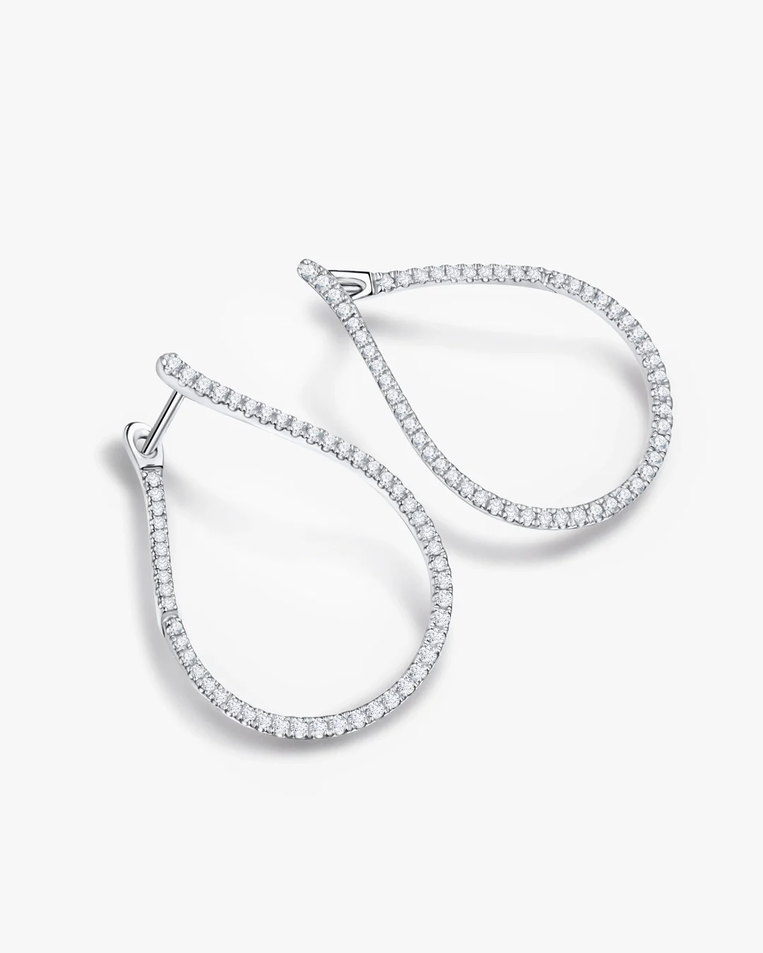 Pendientes Naia de Diamantes en Oro Blanco de 18 Kt - Image 4
