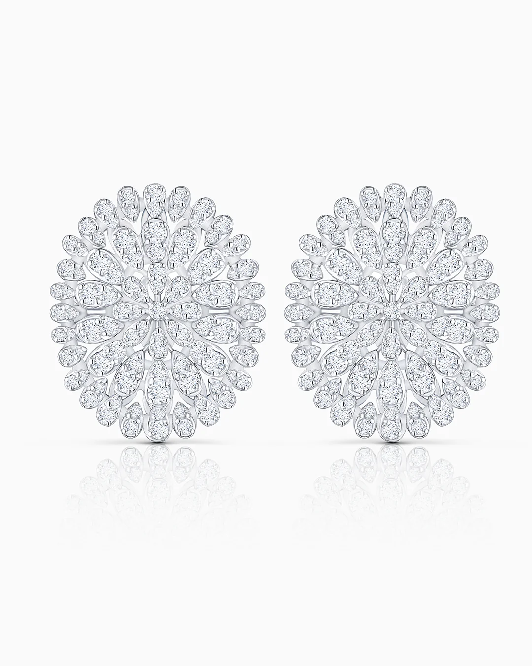 Pendientes Nala de Diamantes en Oro Blanco de 18 Kt - Image 3