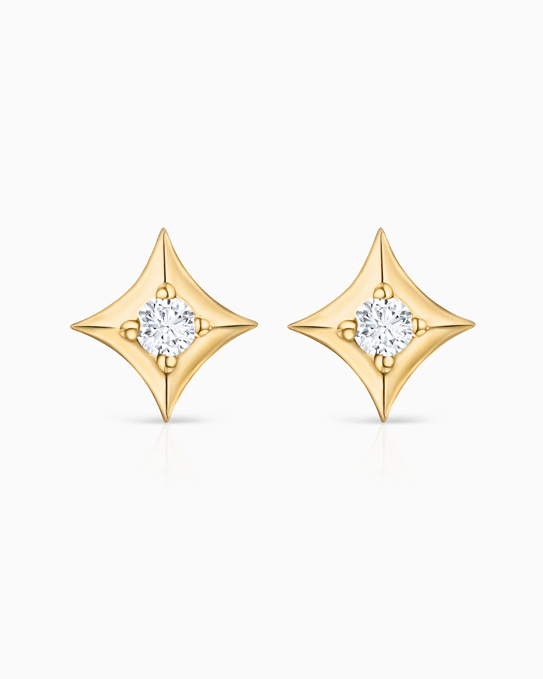 Pendientes Rosa de los Vientos Hadar en Oro Amarillo de 18 Kt - Image 4