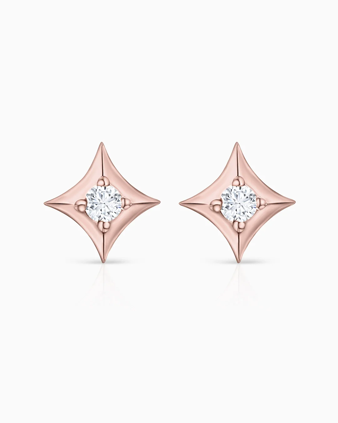 Pendientes Rosa de los Vientos Hadar en Oro Rosa de 18 Kt - Image 4