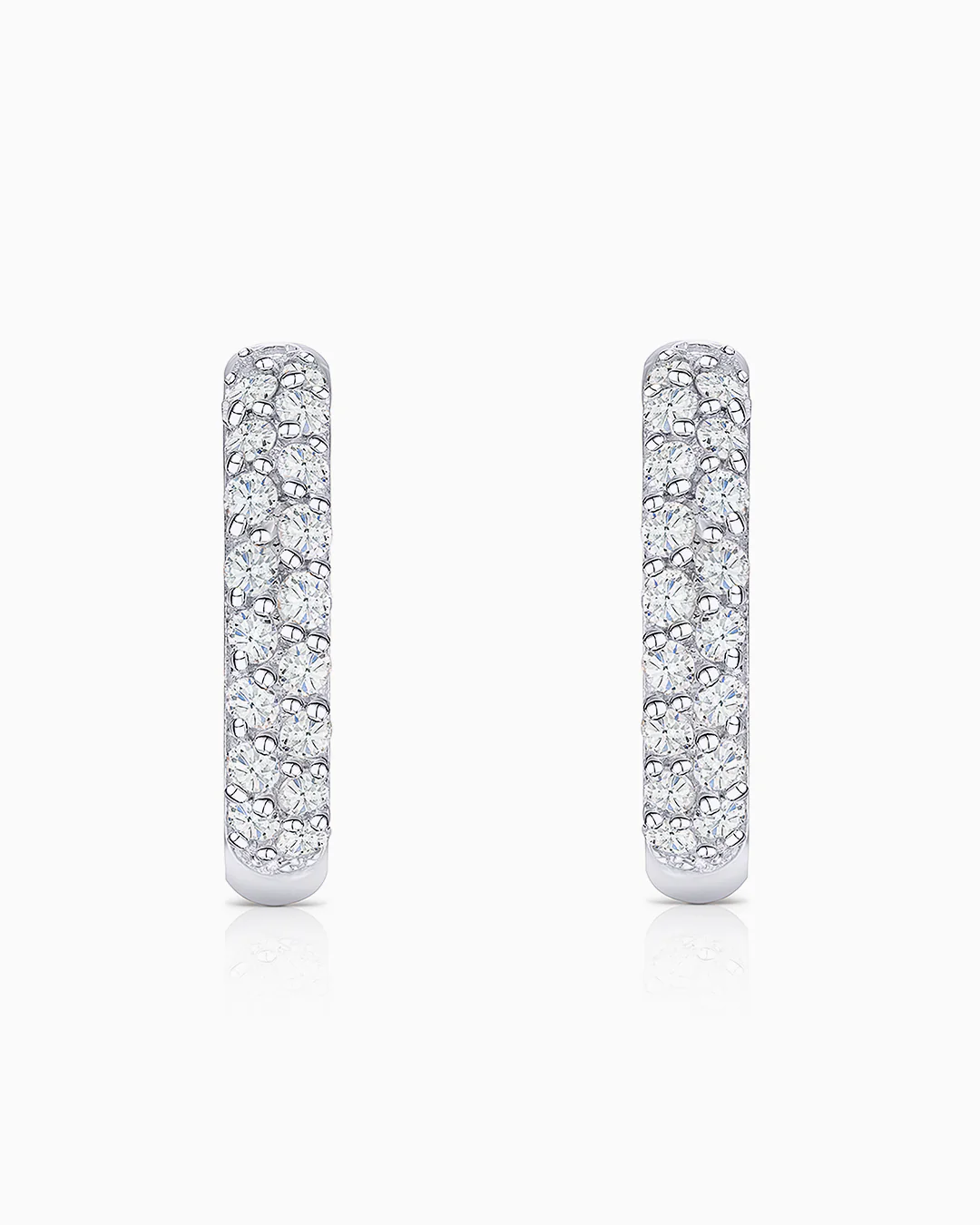 Pendientes Slice de Diamantes en Oro Blanco de 18 Kt - Image 4