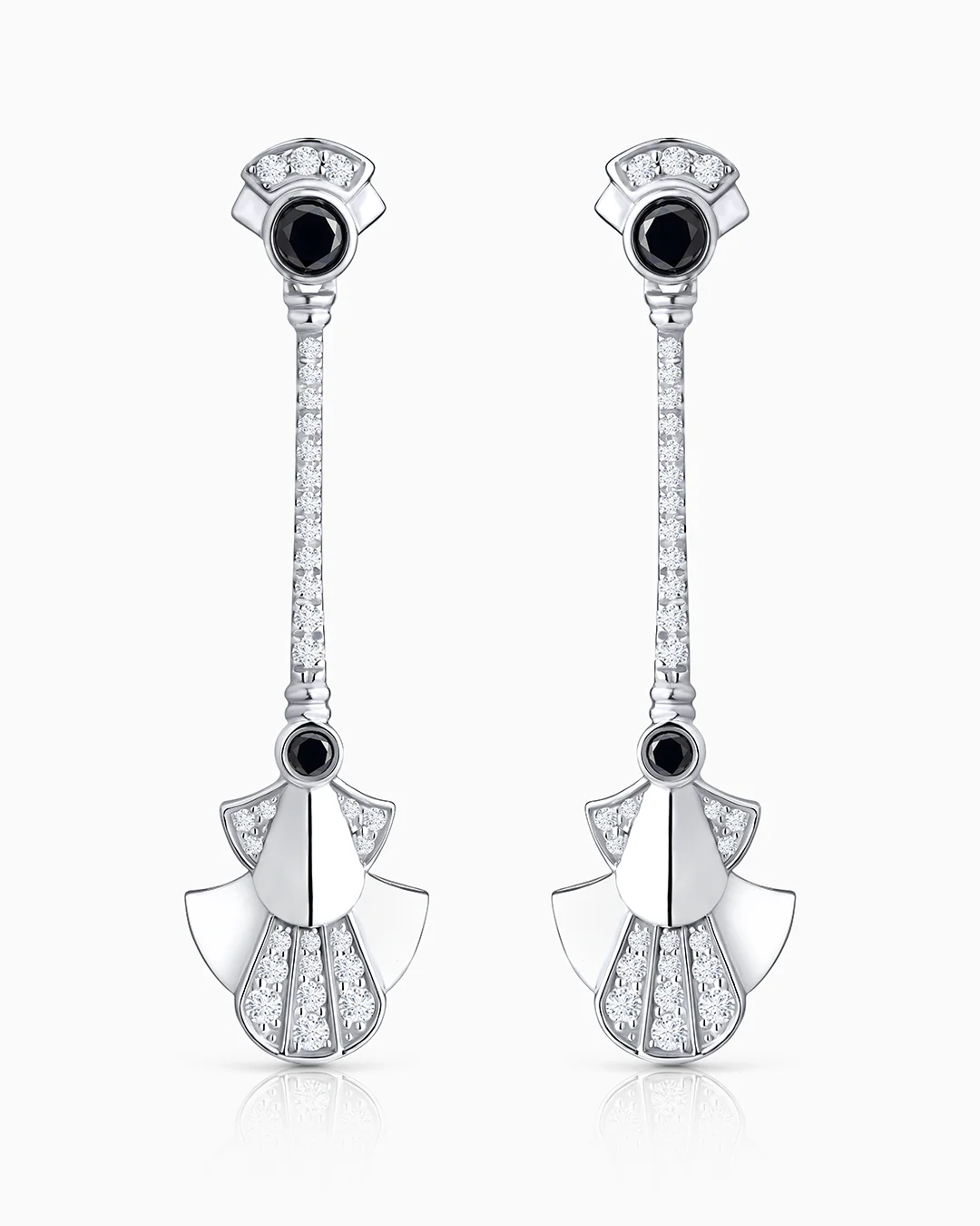 Pendientes Tamara de Diamantes en Oro Blanco de 18 kt - Image 4