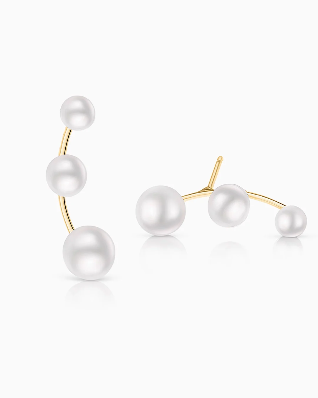 Pendientes Trepadores Mabi Blet Classic en Oro Amarillo de 18 Kt - Image 3
