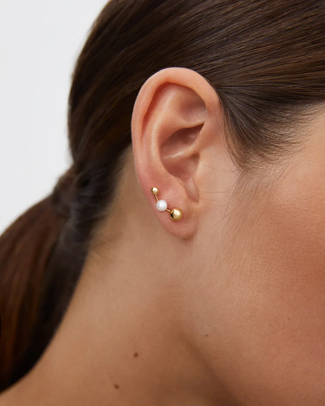 Pendientes Trepadores Mabi Blet en Oro Amarillo de 18 Kt - Image 2