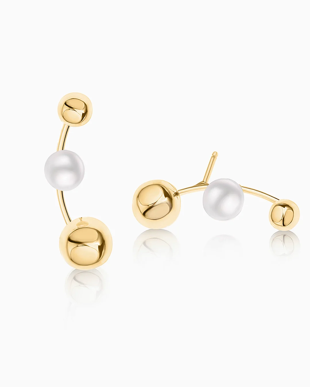 Pendientes Trepadores Mabi Blet en Oro Amarillo de 18 Kt - Image 3