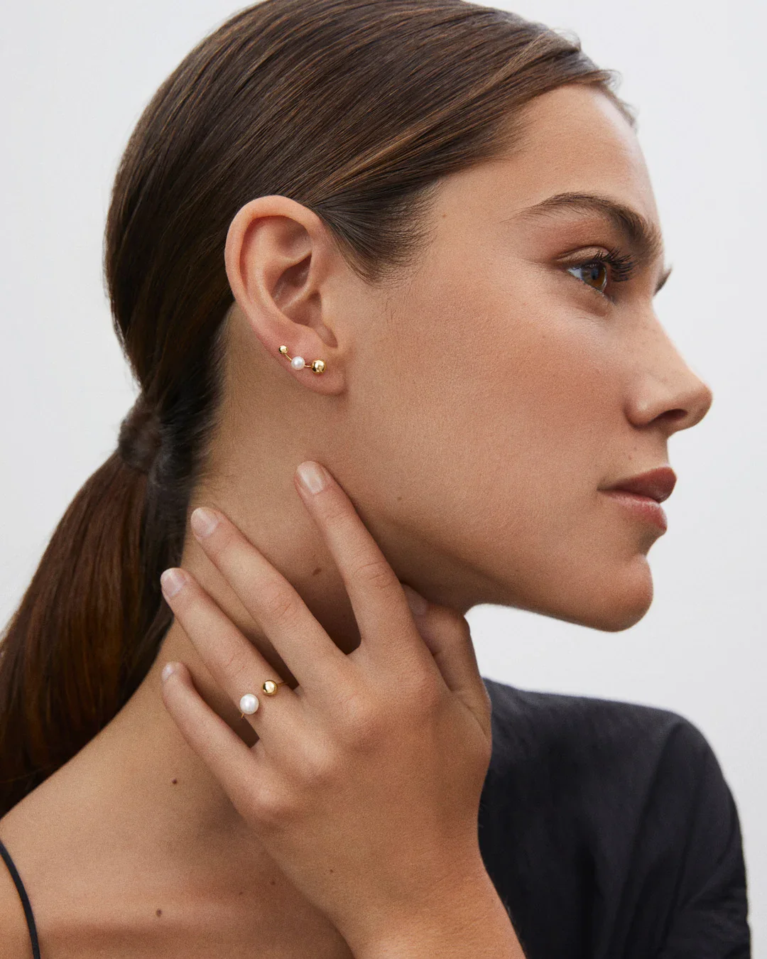 Pendientes Trepadores Mabi Blet en Oro Amarillo de 18 Kt - Image 4