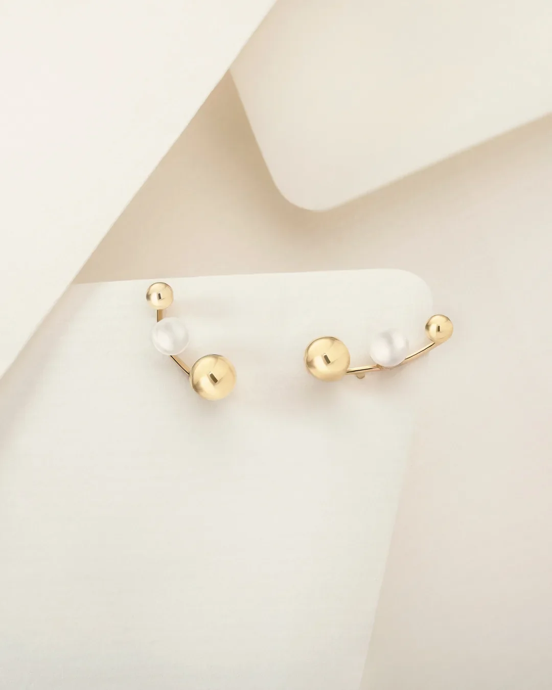 Pendientes Trepadores Mabi Blet en Oro Amarillo de 18 Kt - Image 5