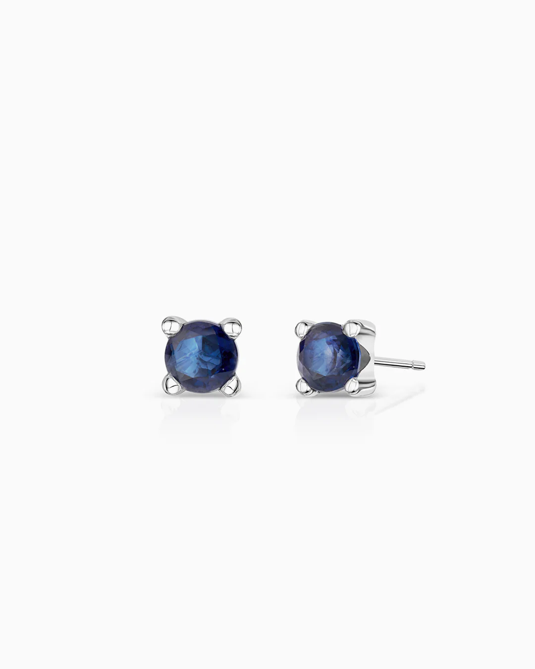 Pendientes de Zafiro Eternity Colors Circle en Oro Blanco de 18 Kt
