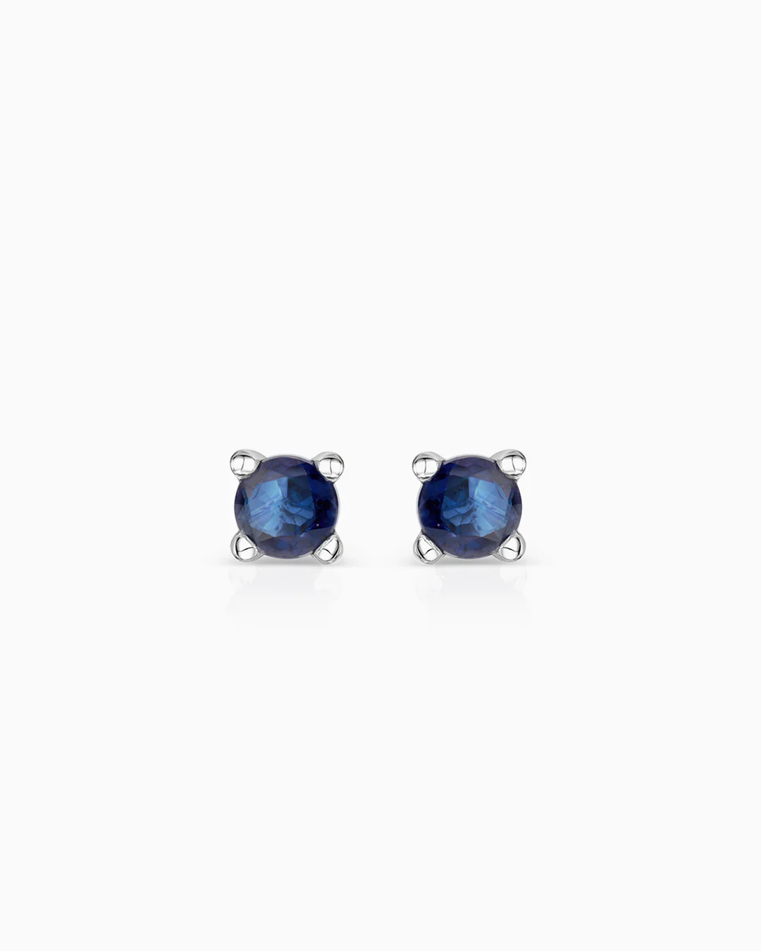 Pendientes de Zafiro Eternity Colors Circle en Oro Blanco de 18 Kt - Image 3