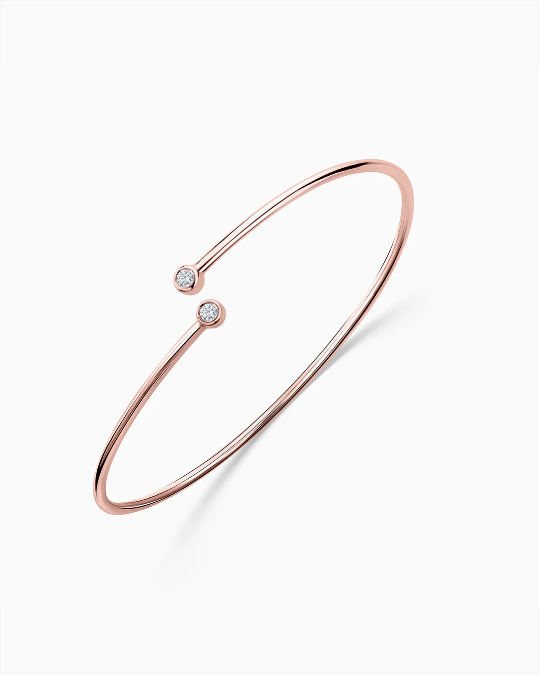 Pulsera Ava de Diamante en Oro Rosa de 18 Kt