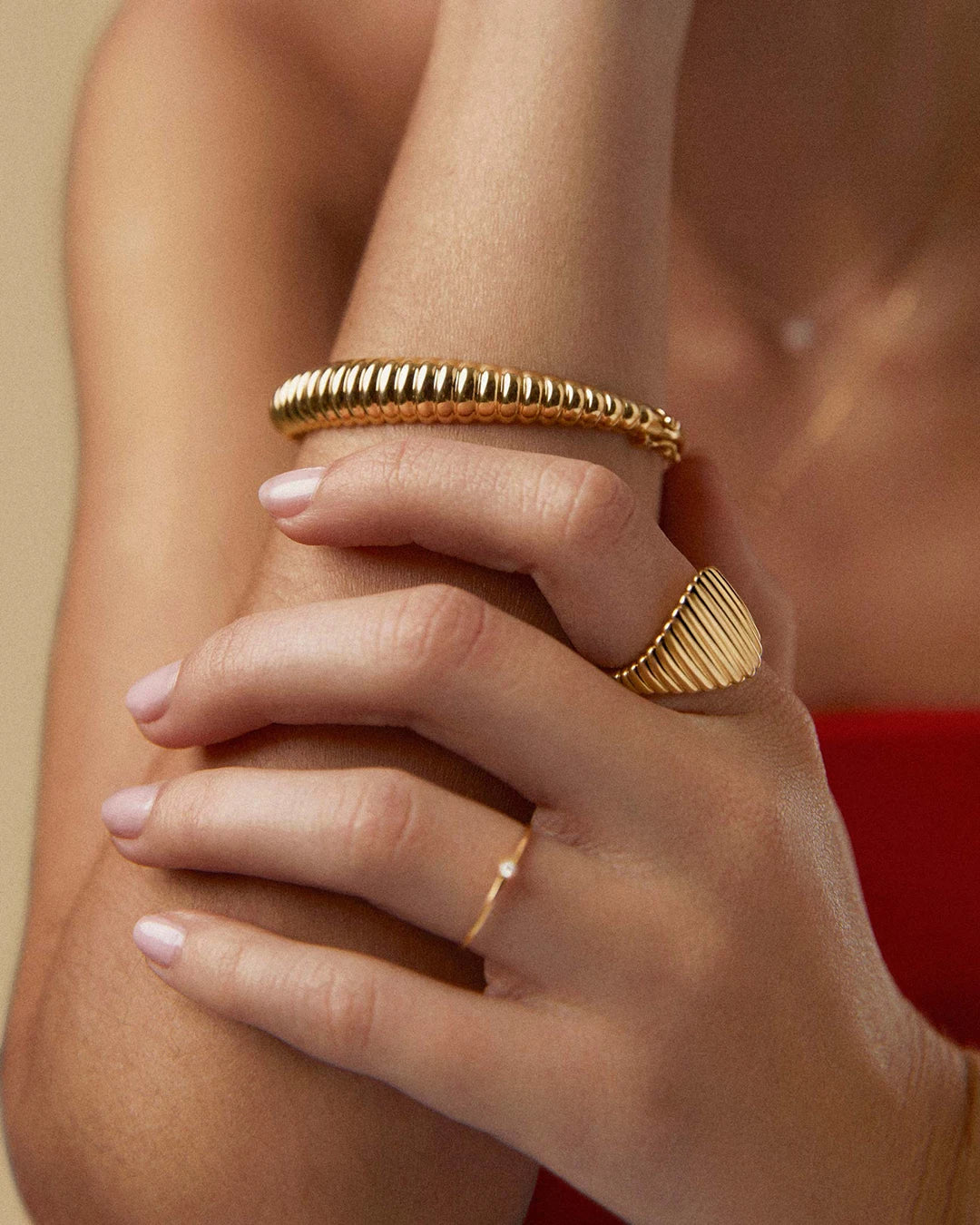 Pulsera Duomo Bold en Oro Amarillo de 18 Kt - Image 3