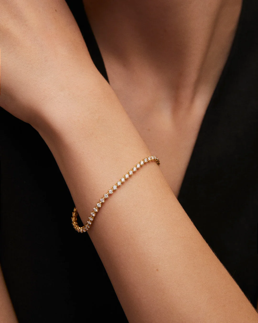 Pulsera Elysia de Diamantes 2 Cts. en Oro Amarillo de 18 Kt - Image 2