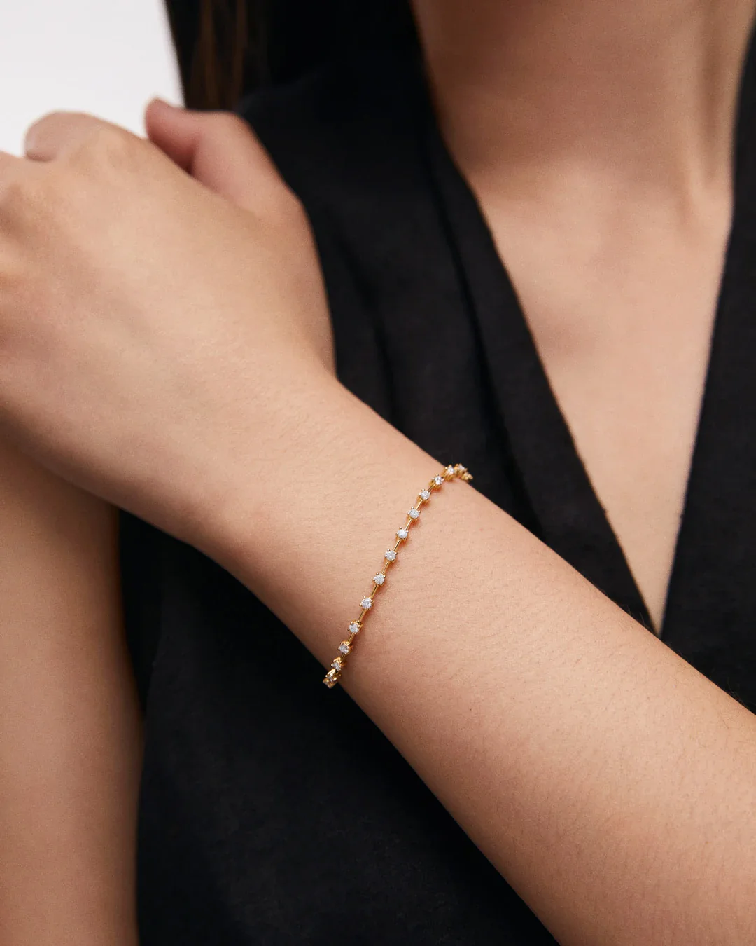 Pulsera Elysia Soirée Diamantes en Oro Amarillo de 18 Kt - Image 2