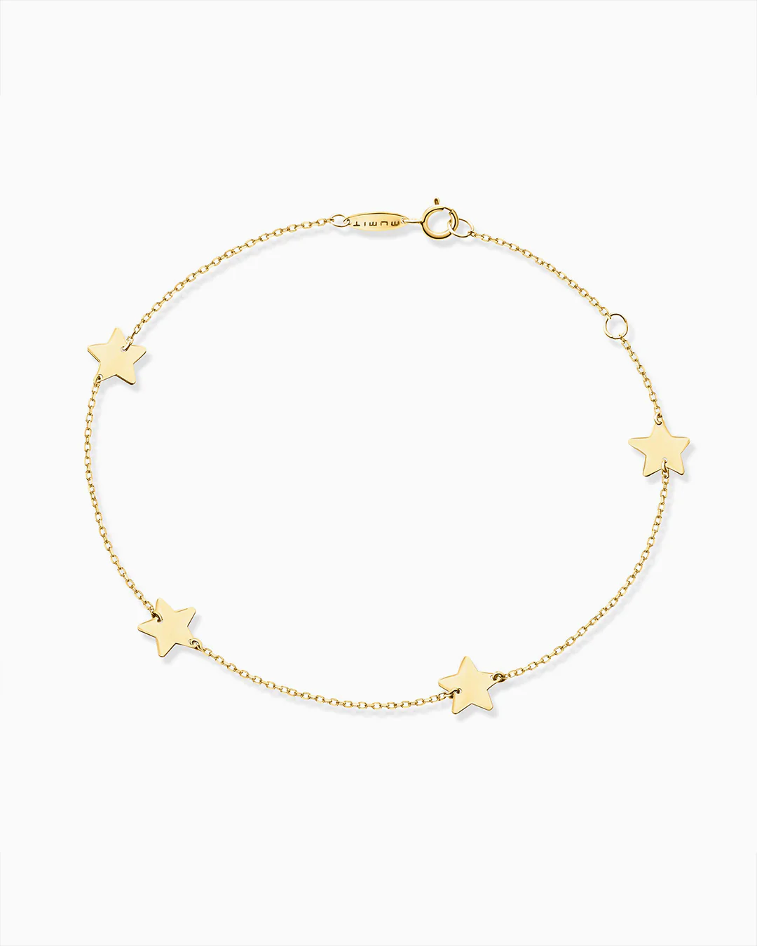 Pulsera Estrellas en Oro Amarillo de 18 Kt