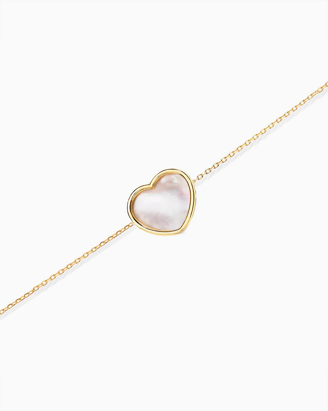 Pulsera Heart de Nácar en Oro Amarillo de 18 Kt - Image 2