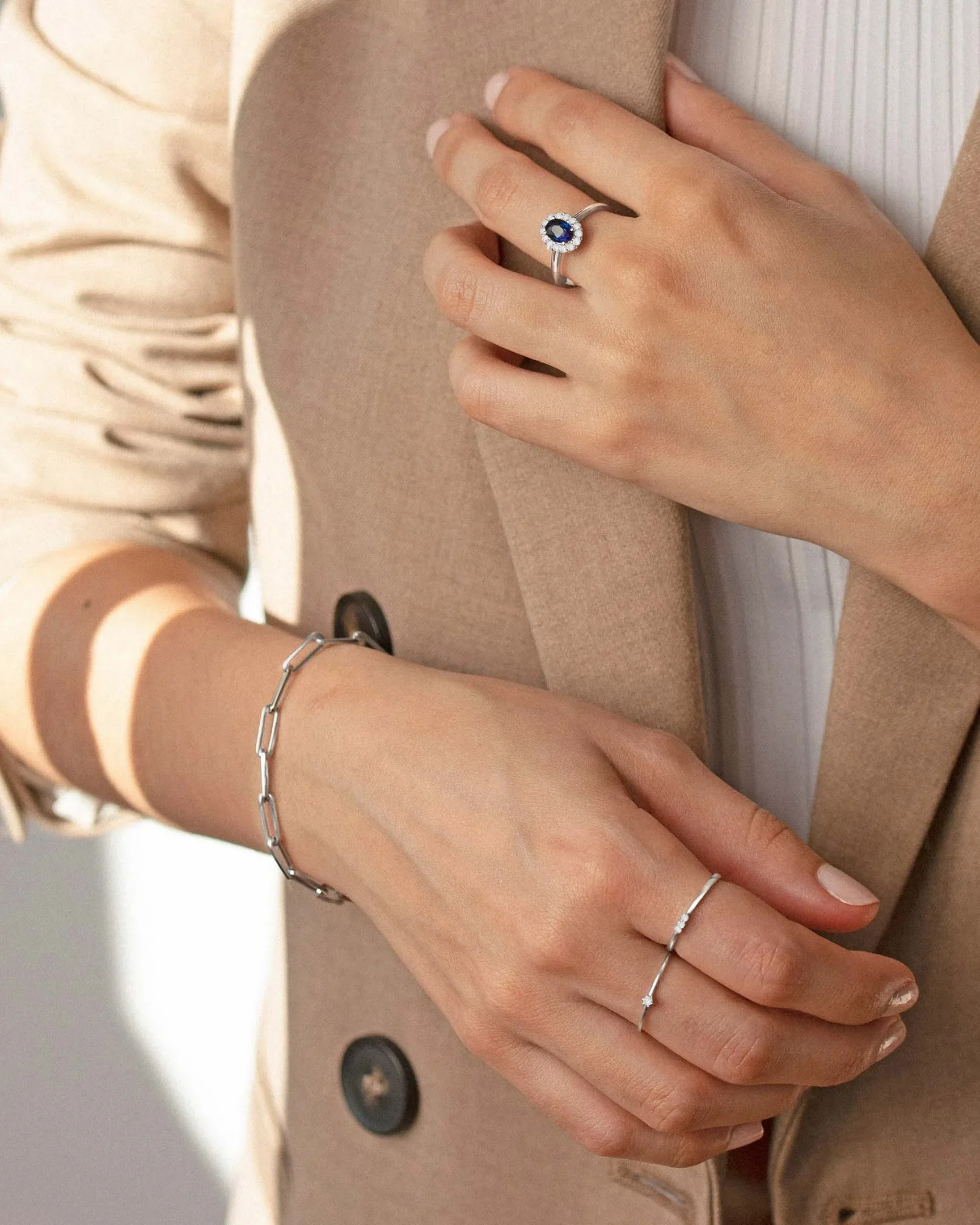 Pulsera Links en Oro Blanco de 18 Kt - Image 6