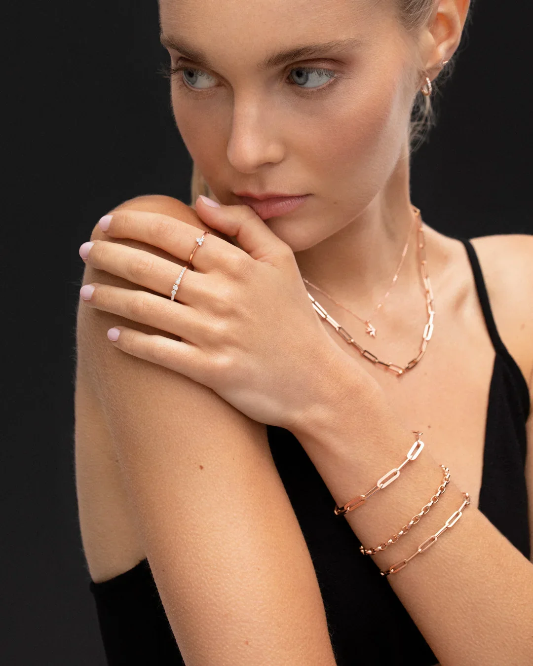 Pulsera Links en Oro Rosa de 18 Kt - Image 3