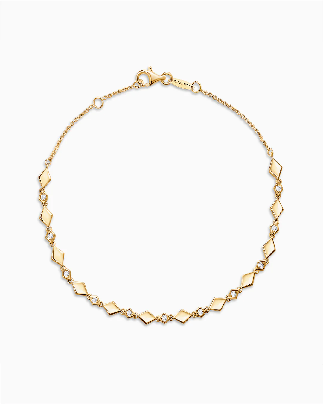 Pulsera Losange de Diamantes en Oro Amarillo de 18 Kt