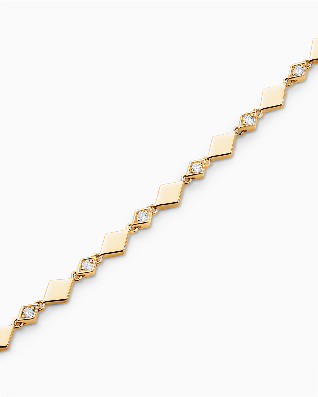 Pulsera Losange de Diamantes en Oro Amarillo de 18 Kt - Image 4