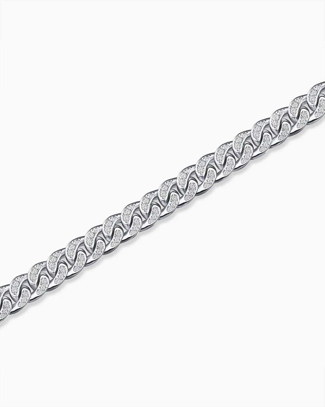 Pulsera Luz de Luna Lisse de Diamantes en Oro Blanco de 18 Kt - Image 3