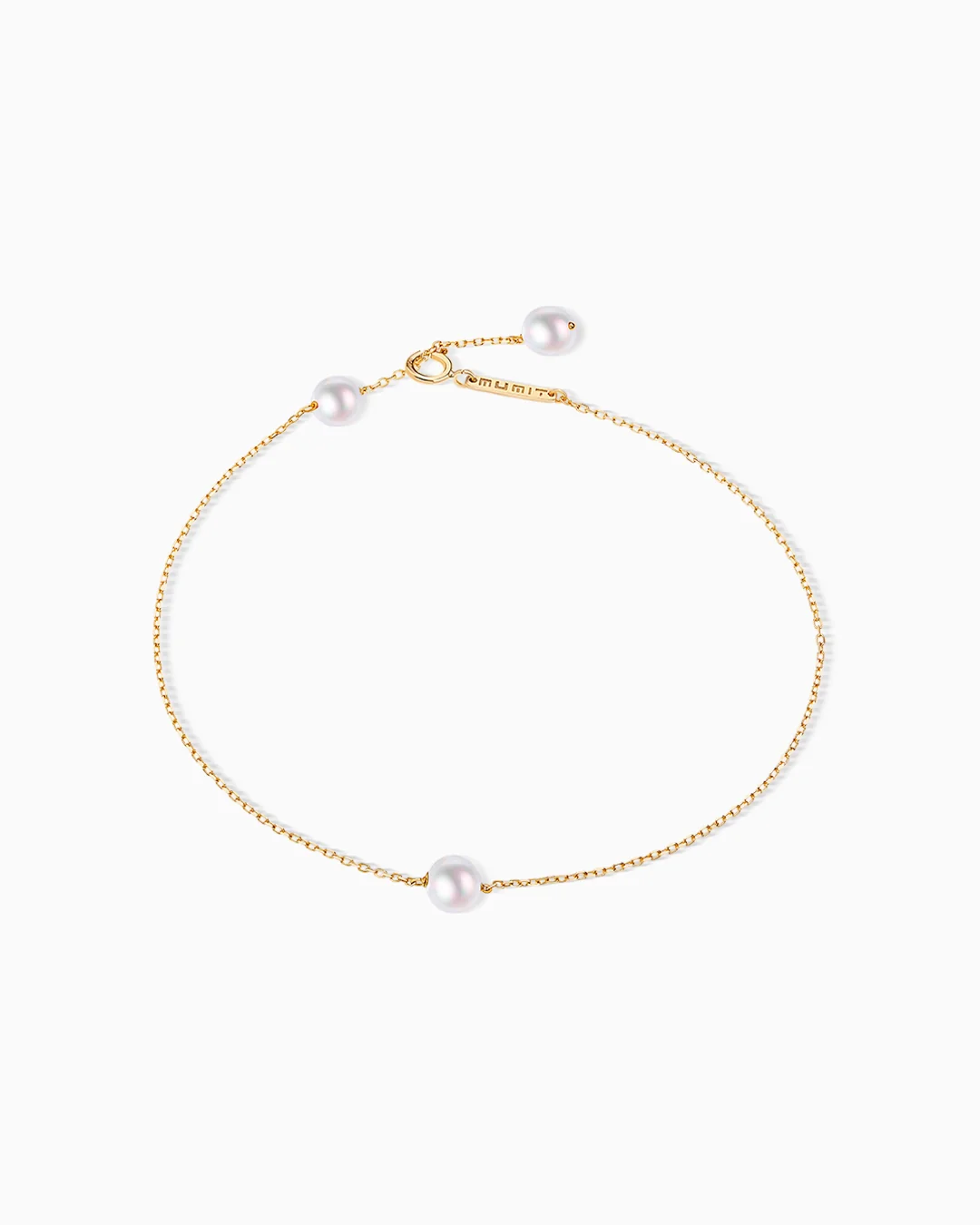 Pulsera Mabi Blet Single de Perlas en Oro Amarillo de 18 Kt