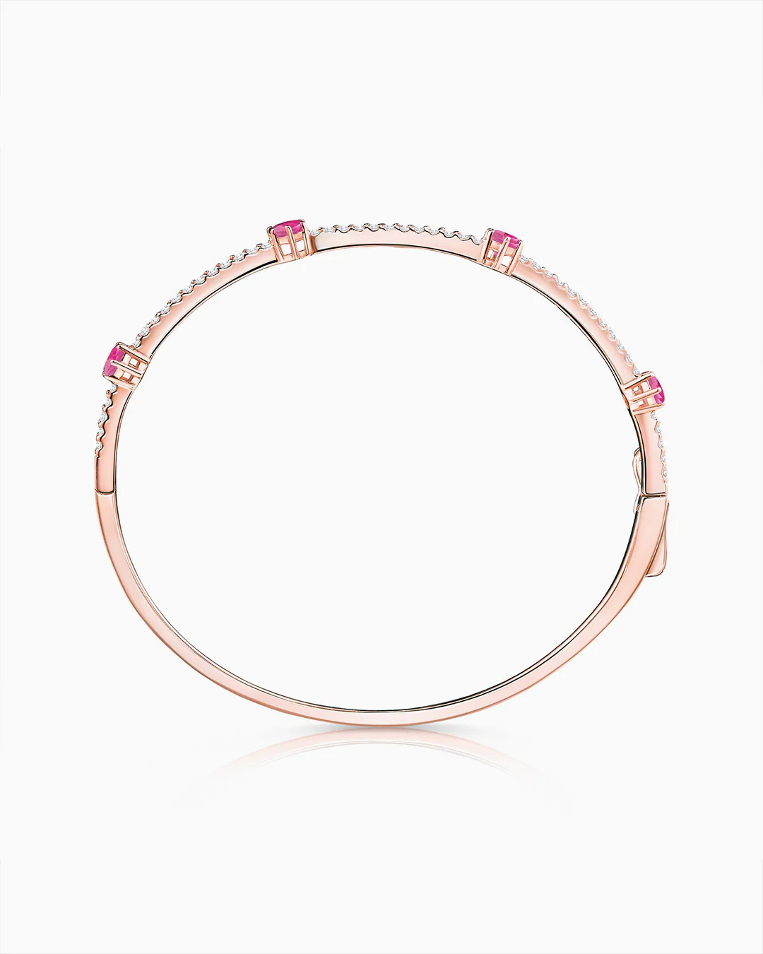 Pulsera Nina de Rubíes y Diamantes en Oro Rosa de 18 Kt - Image 6