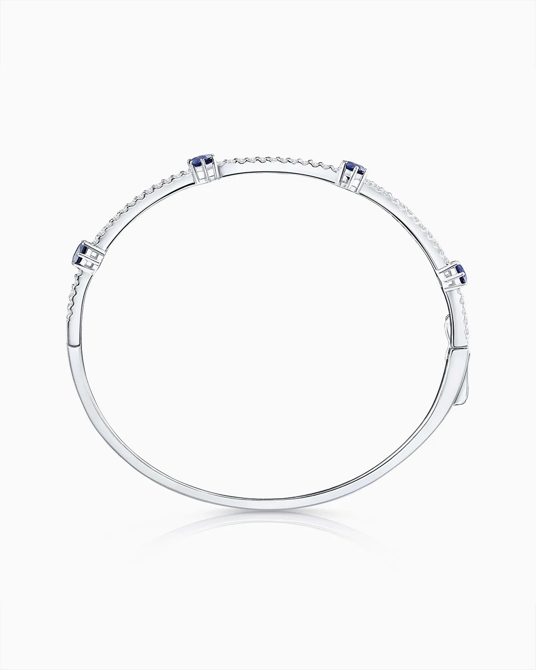 Pulsera Nina de Zafiros y Diamantes en Oro Blanco de 18 Kt - Image 4