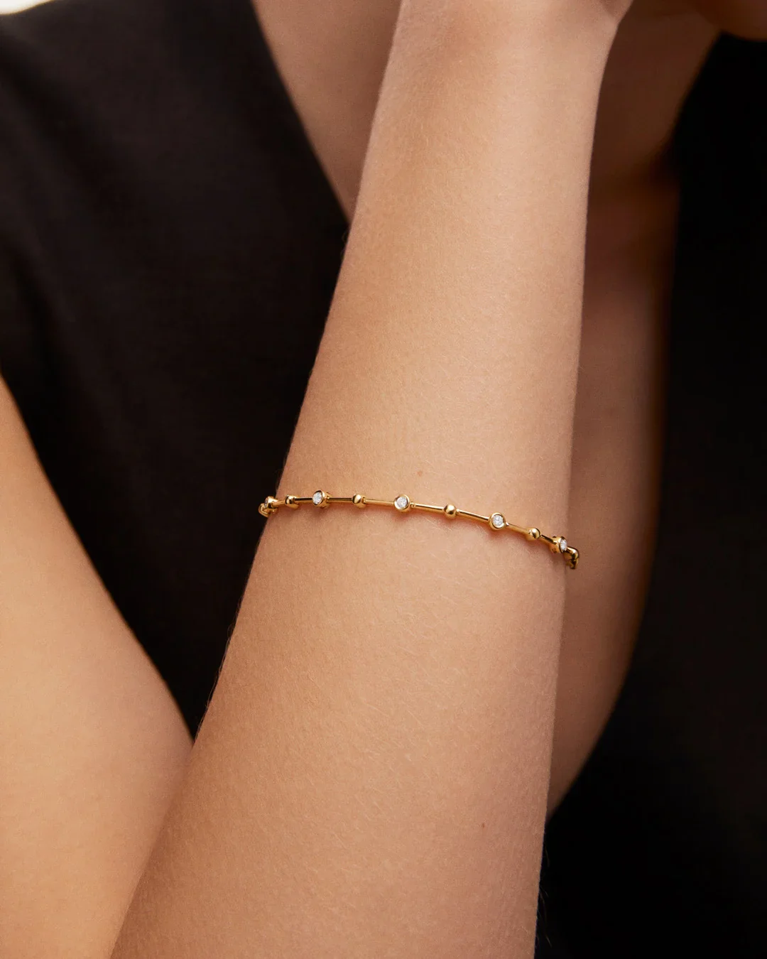 Pulsera Origine Liée de Diamantes en Oro Amarillo de 18 Kt - Image 2