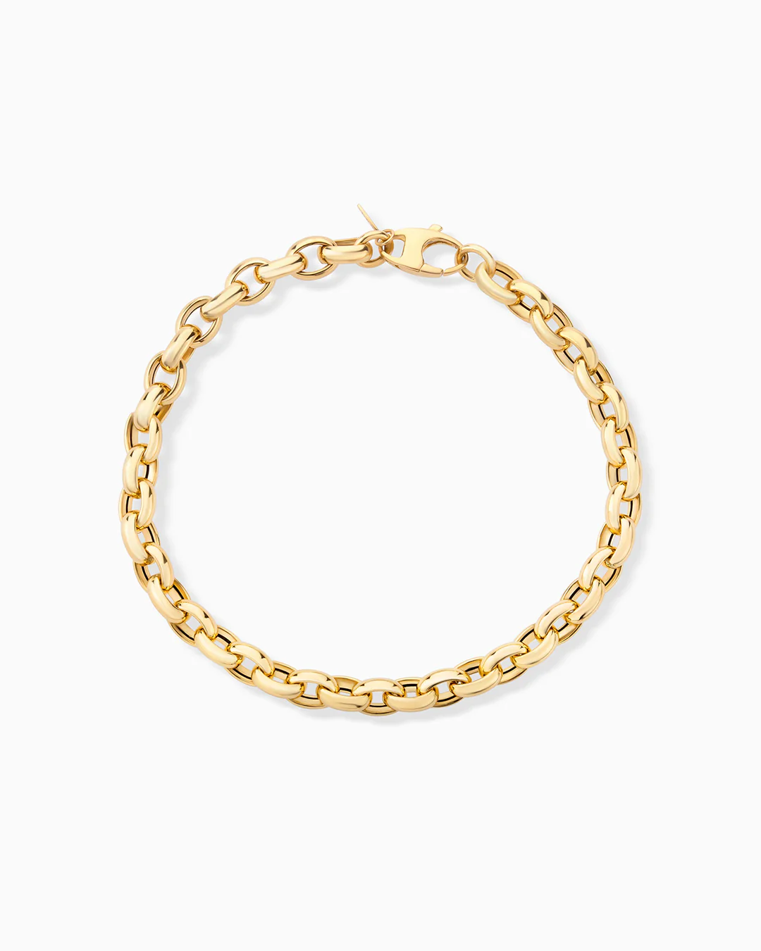 Pulsera Rolo en Oro Amarillo de 18 Kt