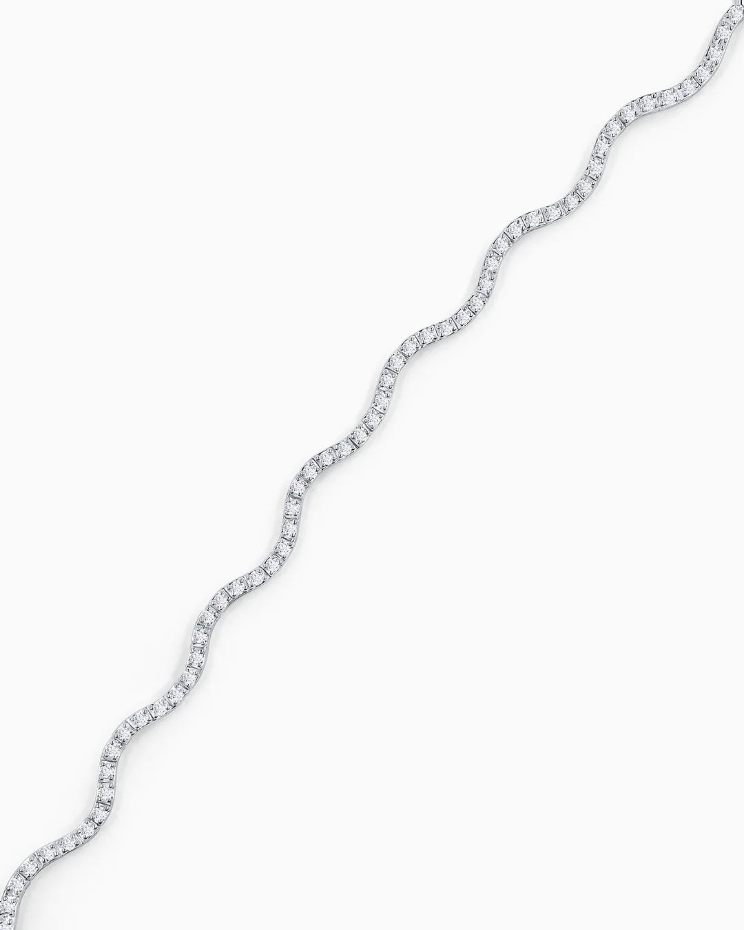 Pulsera Sirène de Diamantes en Oro Blanco de 18 Kt - Image 4
