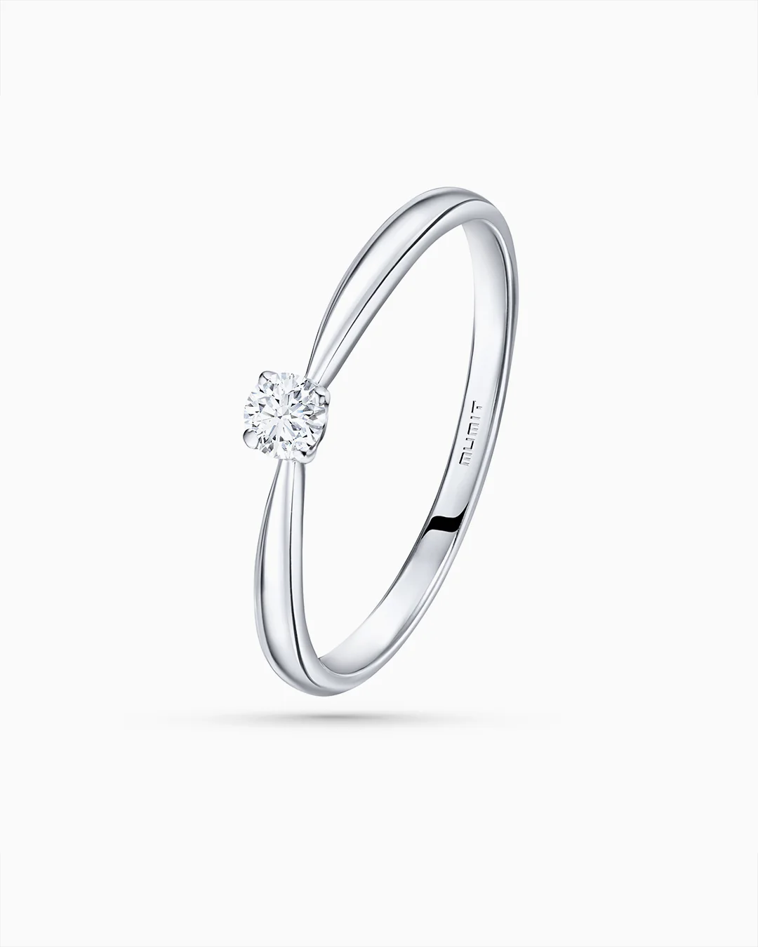 Solitario Always de Diamante 0,10 Cts. en Oro Blanco de 18 Kt - Image 4