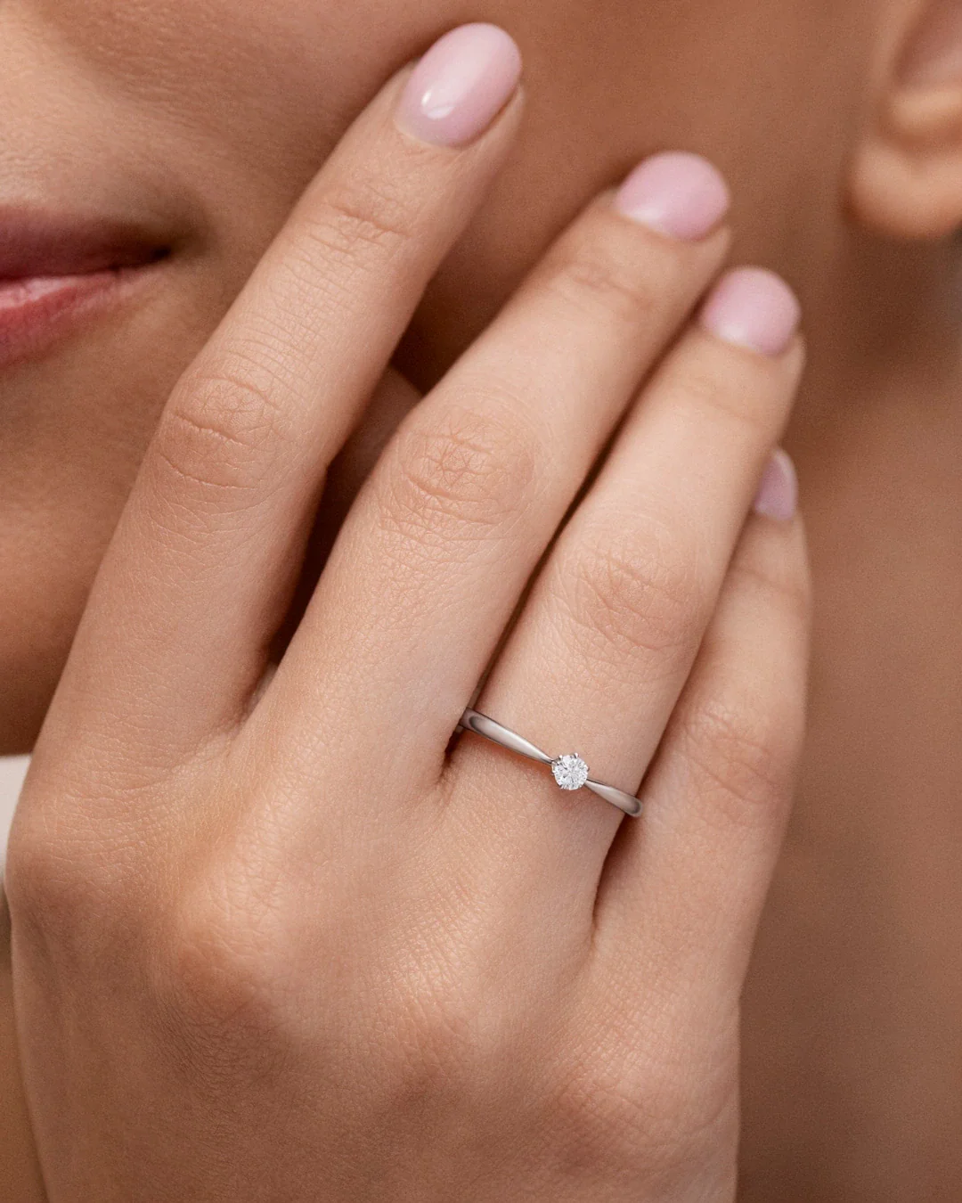 Solitario Always de Diamante 0,10 Cts. en Oro Blanco de 18 Kt - Image 2