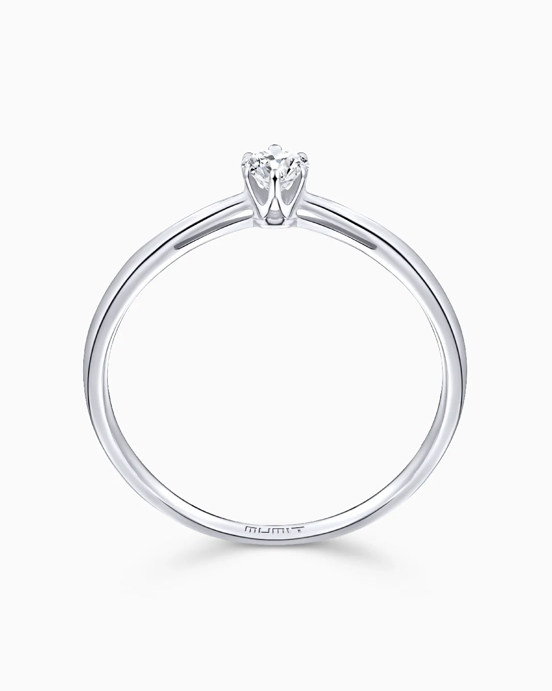 Solitario Always de Diamante 0,10 Cts. en Oro Blanco de 18 Kt - Image 4