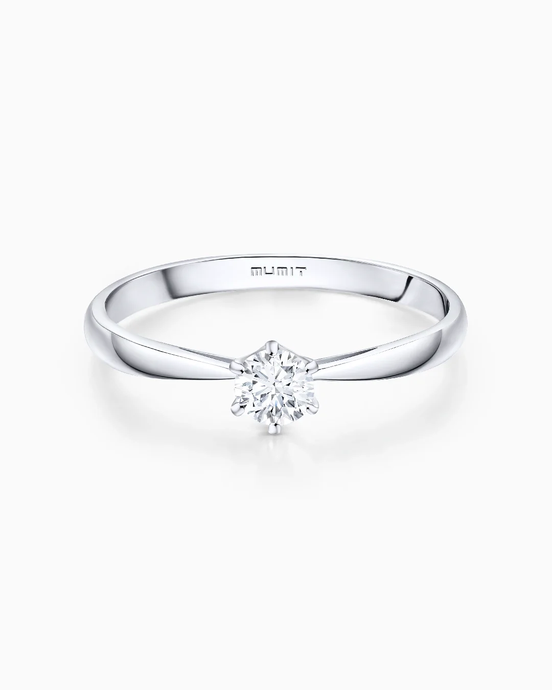 Solitario Always de Diamante 0,20 Cts. en Oro Blanco de 18 Kt