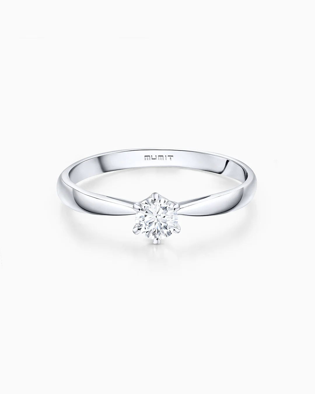 Solitario Always de Diamante 0,30 Cts. en Oro Blanco de 18 Kt