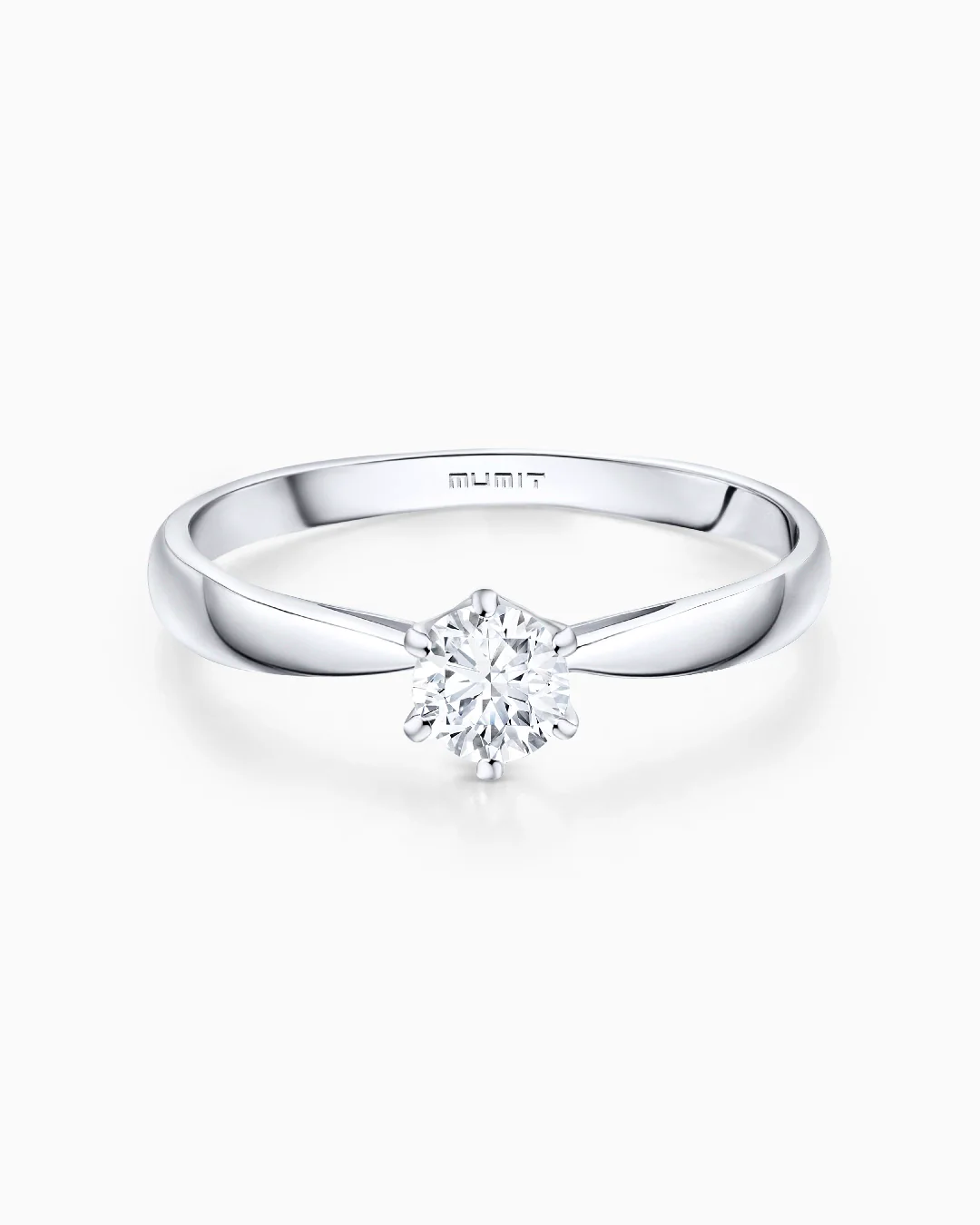 Solitario Always de Diamante 0,50 Cts. en Oro Blanco de 18 Kt