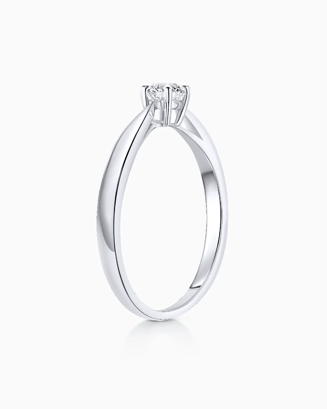 Solitario Claire de Diamante 0,15 Cts. en Oro Blanco de 18 Kt - Image 4
