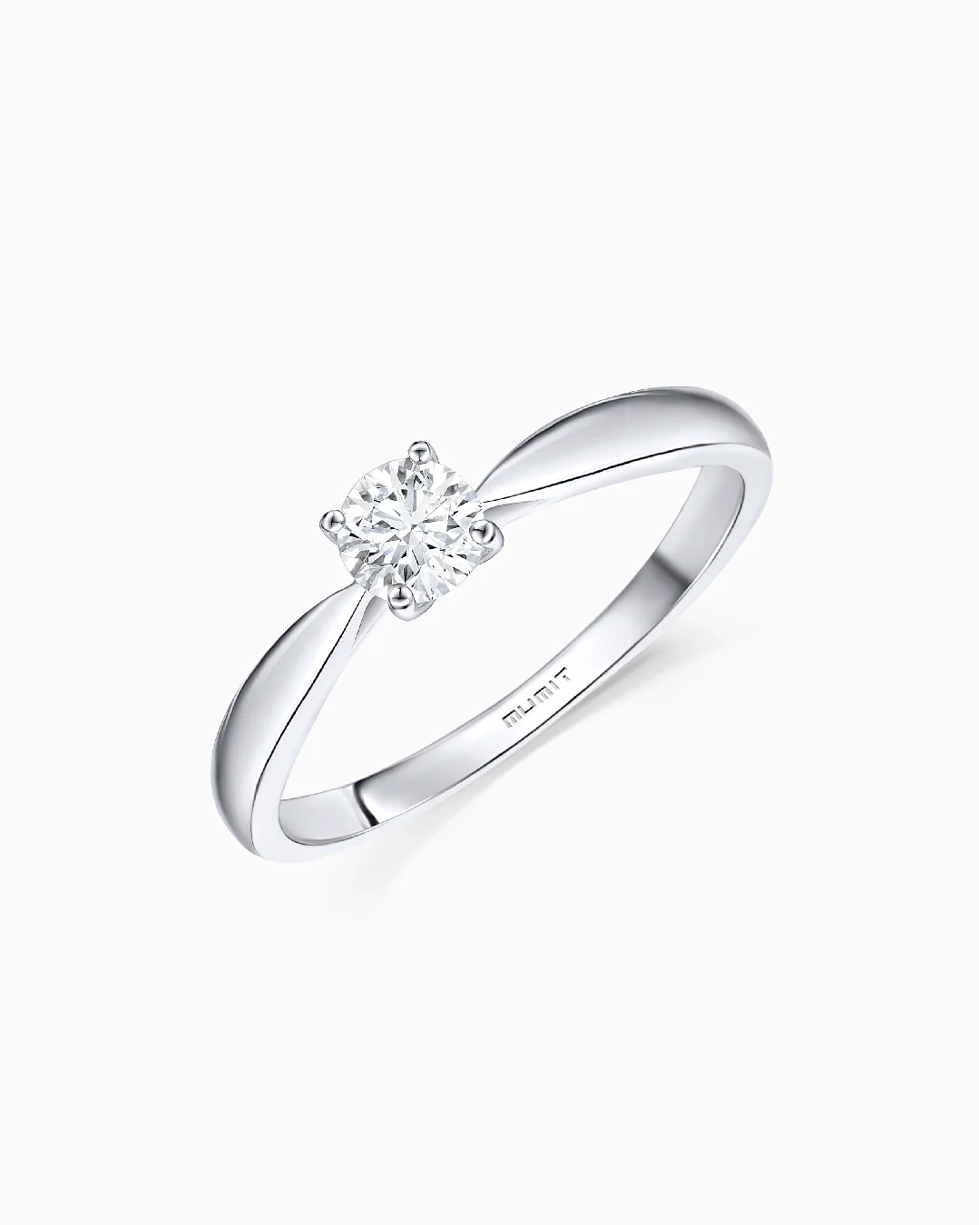 Solitario Claire de Diamante 0,20 Cts. en Oro Blanco de 18 Kt - Image 3