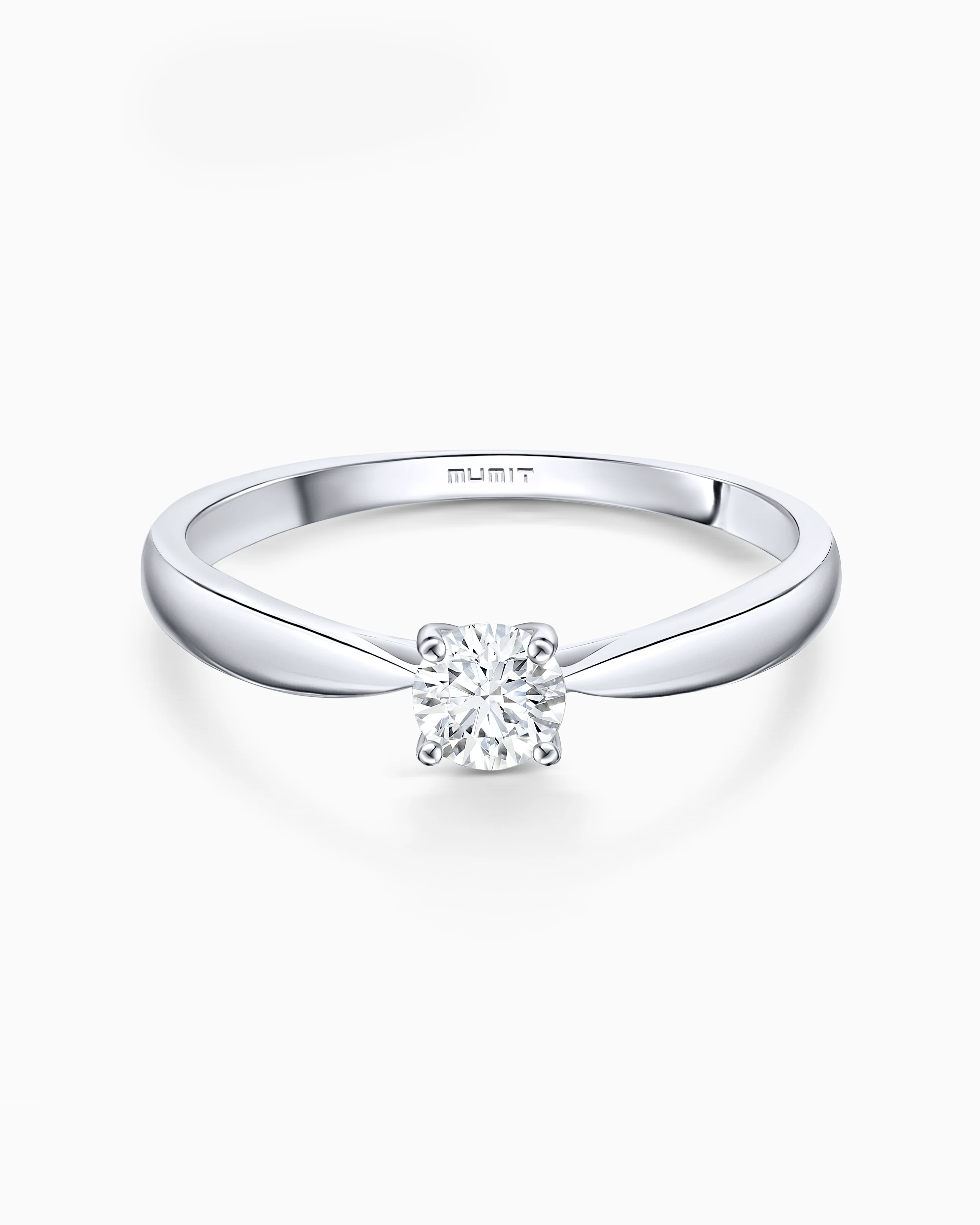 Solitario Claire de Diamante 0,25 Cts. en Oro Blanco de 18 Kt
