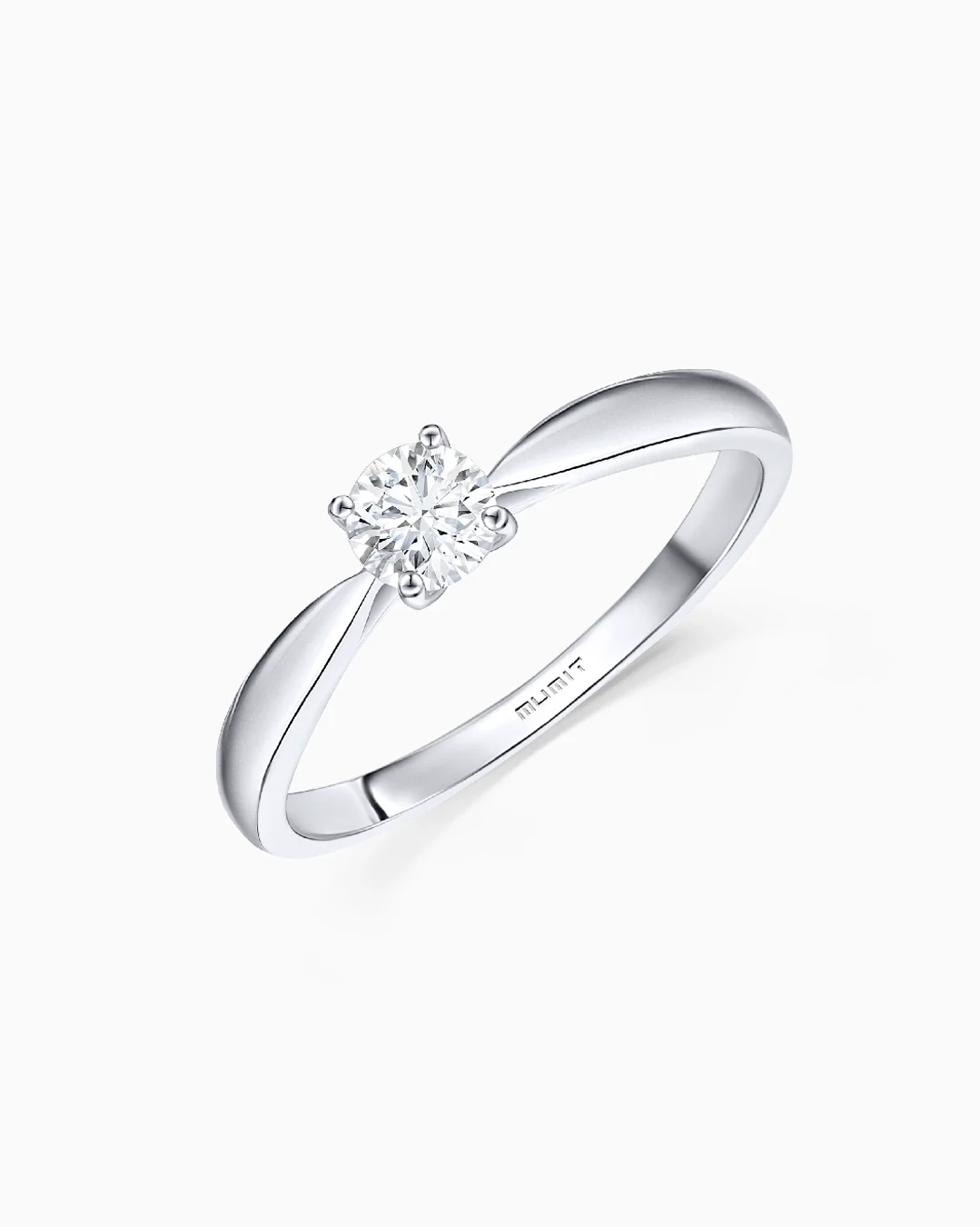 Solitario Claire de Diamante 0,25 Cts. en Oro Blanco de 18 Kt - Image 3