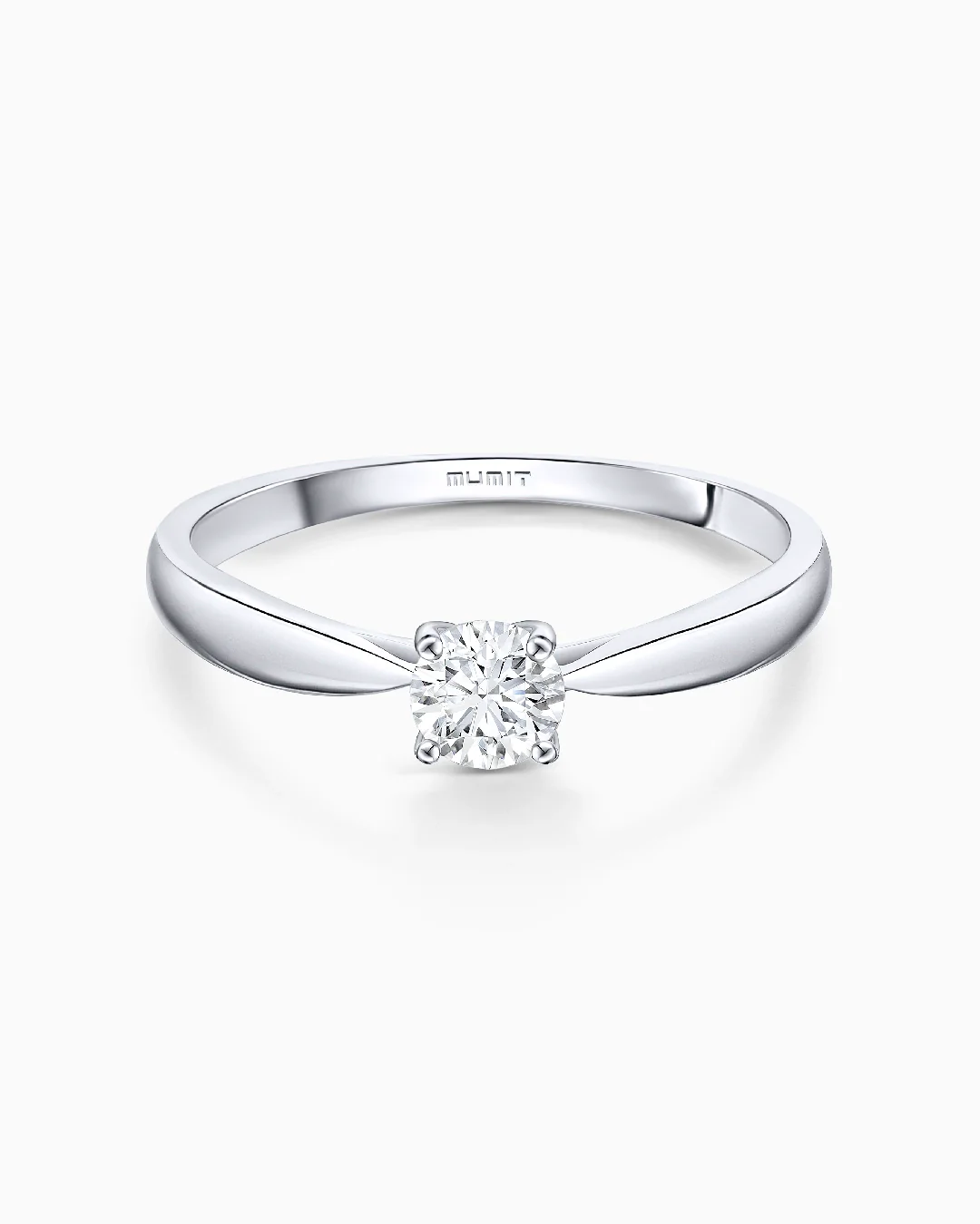 Solitario Claire de Diamante 0,30 Cts. en Oro Blanco de 18 Kt
