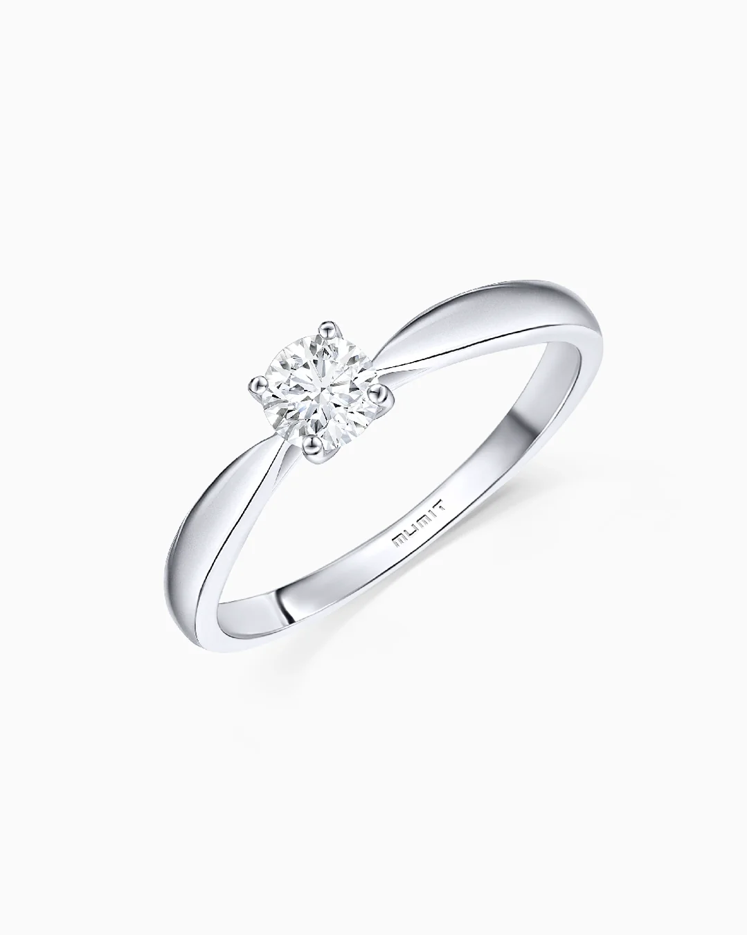 Solitario Claire de Diamante 0,30 Cts. en Oro Blanco de 18 Kt - Image 3