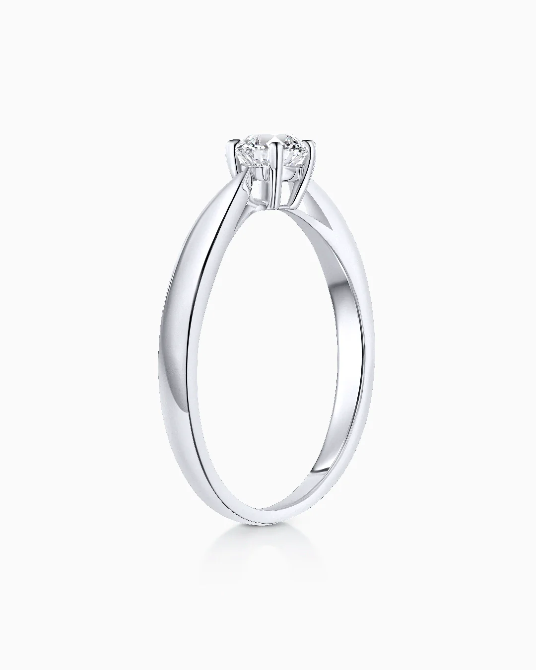 Solitario Claire de Diamante 0,30 Cts. en Oro Blanco de 18 Kt - Image 4