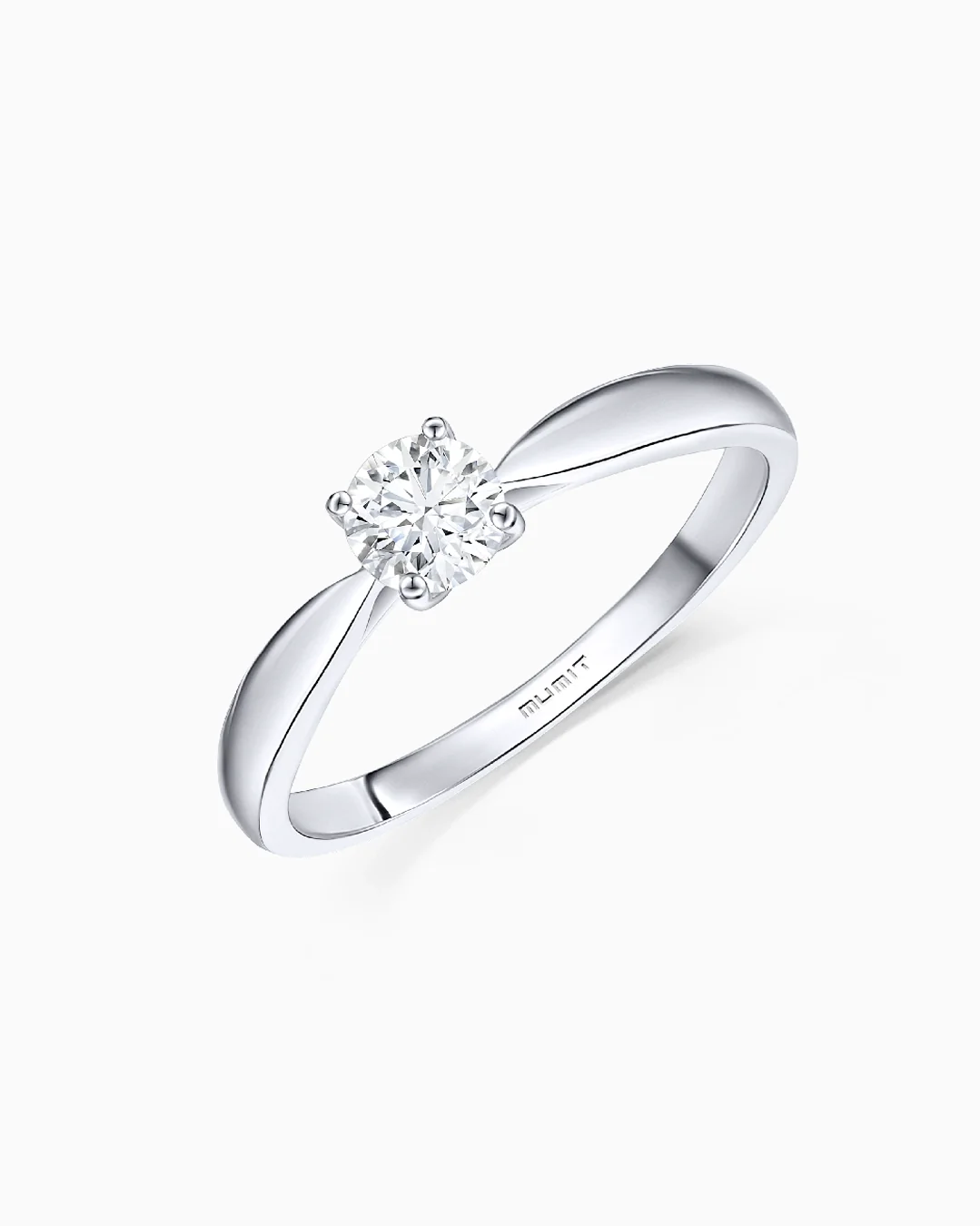 Solitario Claire de Diamante 0,40 Cts. en Oro Blanco de 18 Kt - Image 3